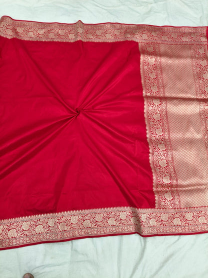 Katan Silk Handwoven Banarasi Saree