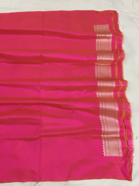 Pure Katan Silk Handwoven Banarasi Saree in Red