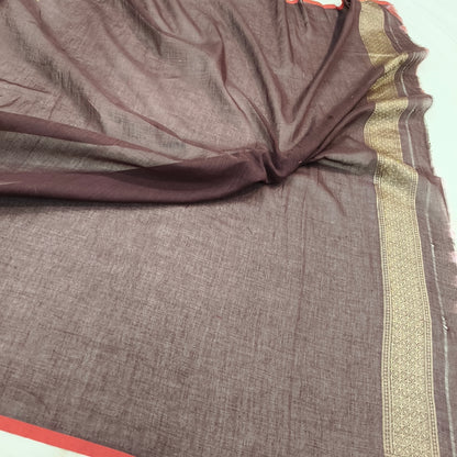Pure Cotton Ektara Tilfi Jamdani Cutwork Banarasi Saree