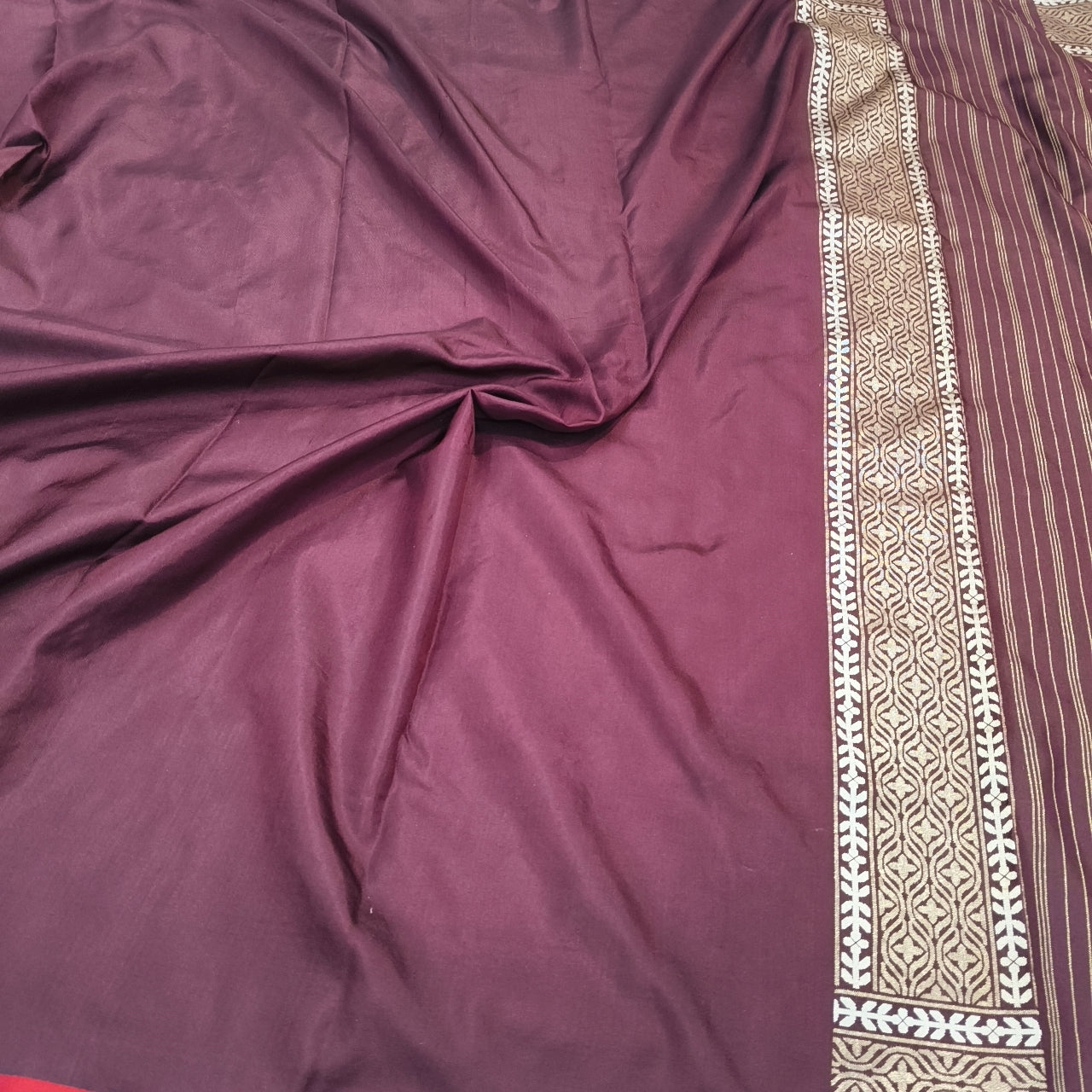 Pure Katan Silk Ektara Cutwork Jamdani Banarasi Saree