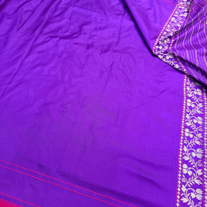 Pure Katan Silk Ektara Cutwork Jamdani Banarasi eSare