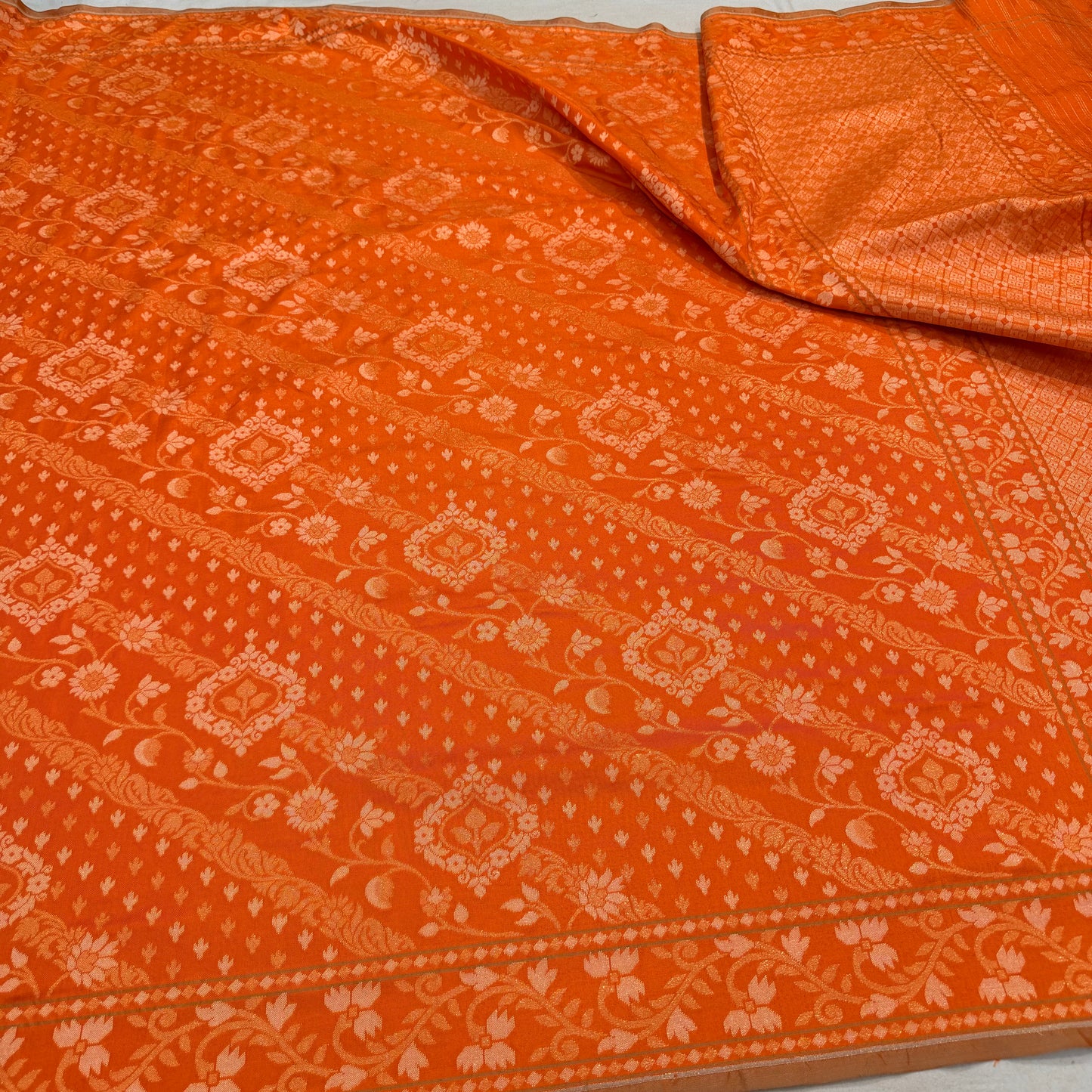 Pure Katan Silk Ektara Cutwork Jamdani Banarasi eSare