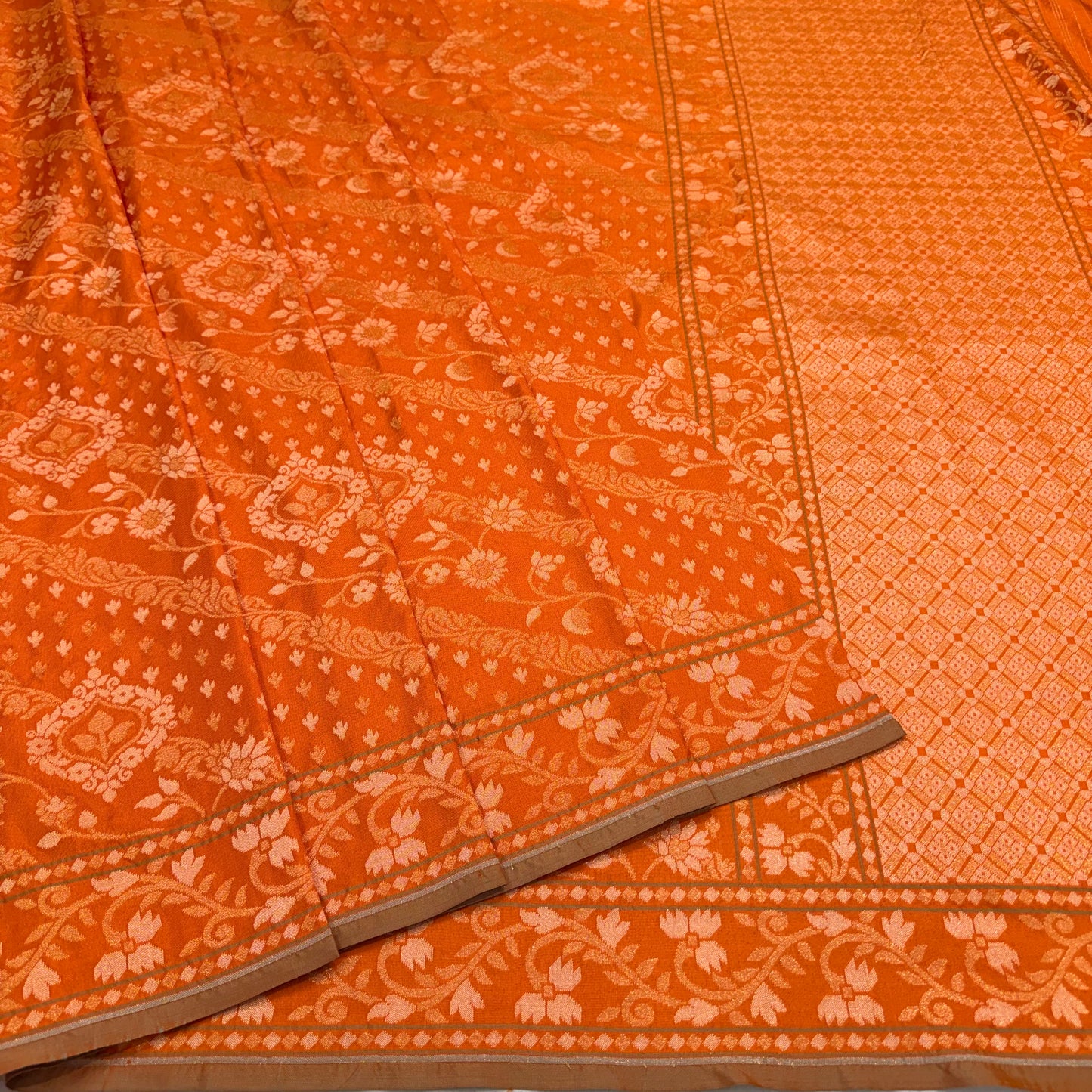 Pure Katan Silk Ektara Cutwork Jamdani Banarasi eSare