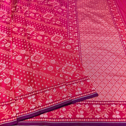 Pure Katan Silk Ektara Cutwork Jamdani Banarasi eSare