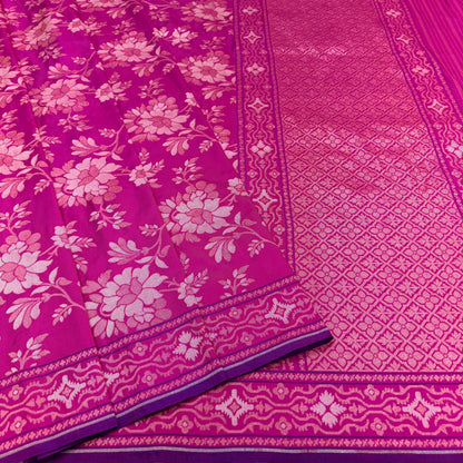 Pure Katan Silk Ektara Cutwork Jamdani Banarasi Saree