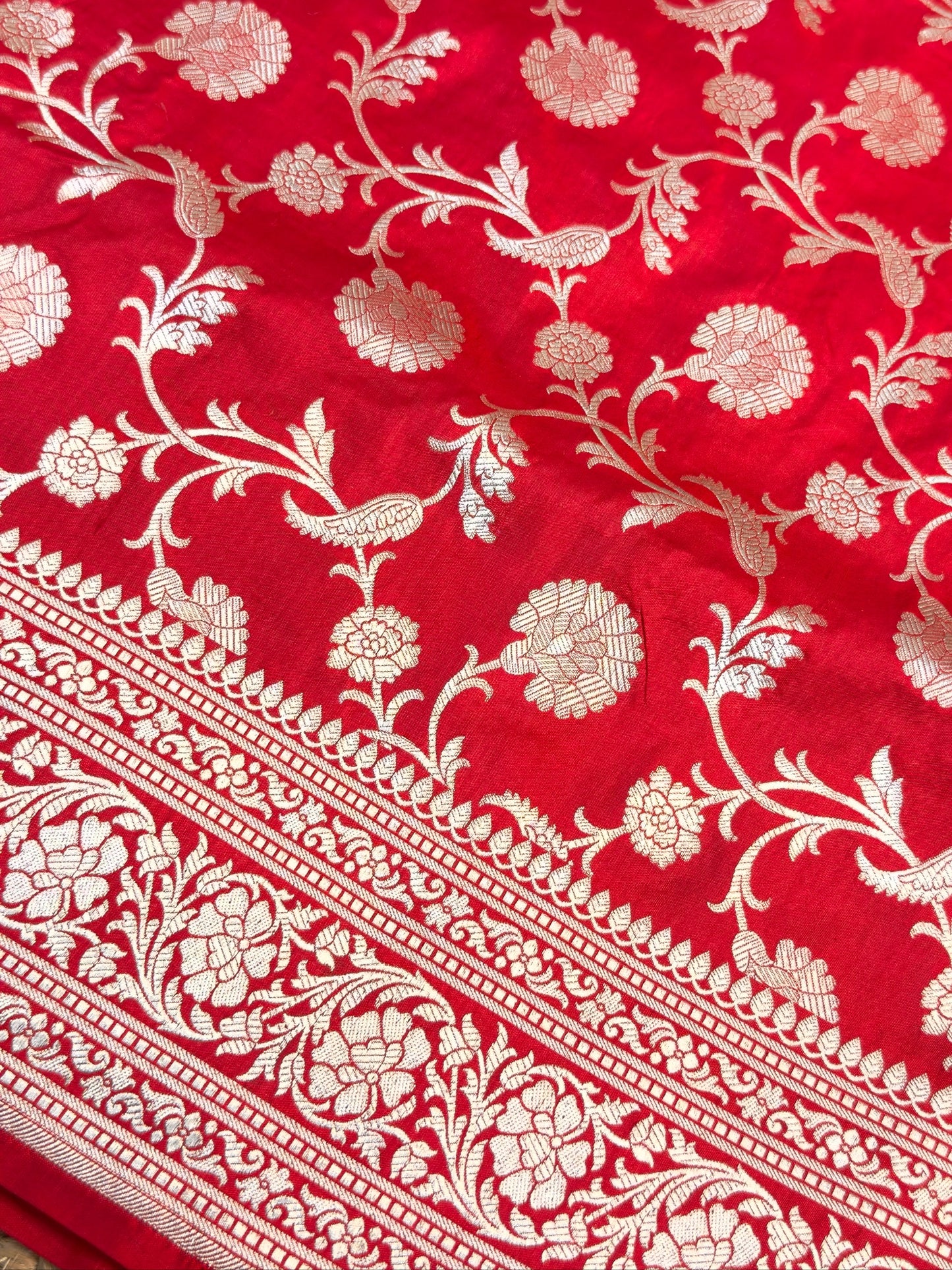Red Banarasi Pure Katan Silk Saree | Pure Silk |Banarasi Katan Silk Saree