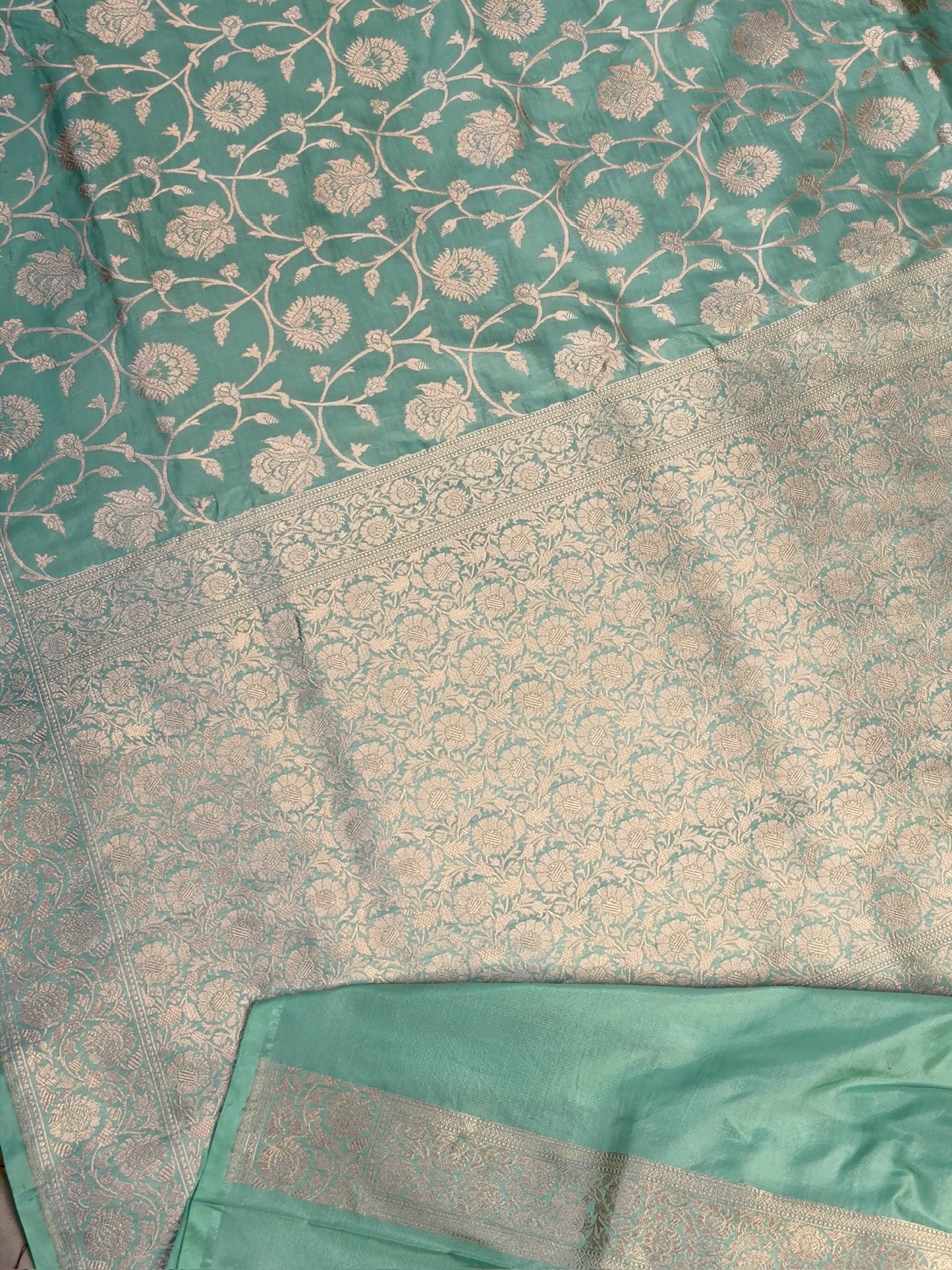 Pista Green Banarasi Pure Katan Silk Saree | Pure Silk |Banarasi Katan Silk Saree