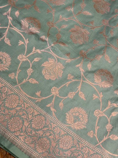 Pista Green Banarasi Pure Katan Silk Saree | Pure Silk |Banarasi Katan Silk Saree