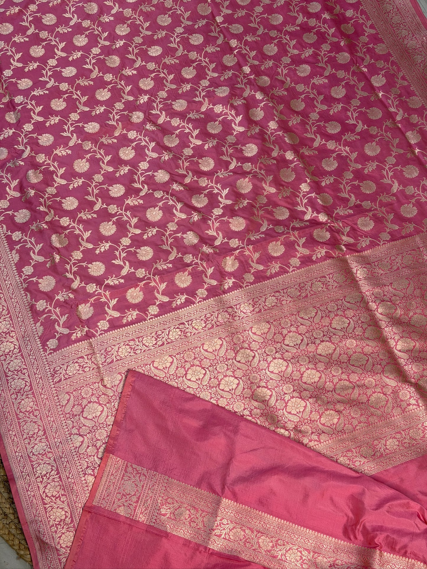 Blush Pink Banarasi Pure Katan Silk Saree | Pure Silk |Banarasi Katan Silk Saree
