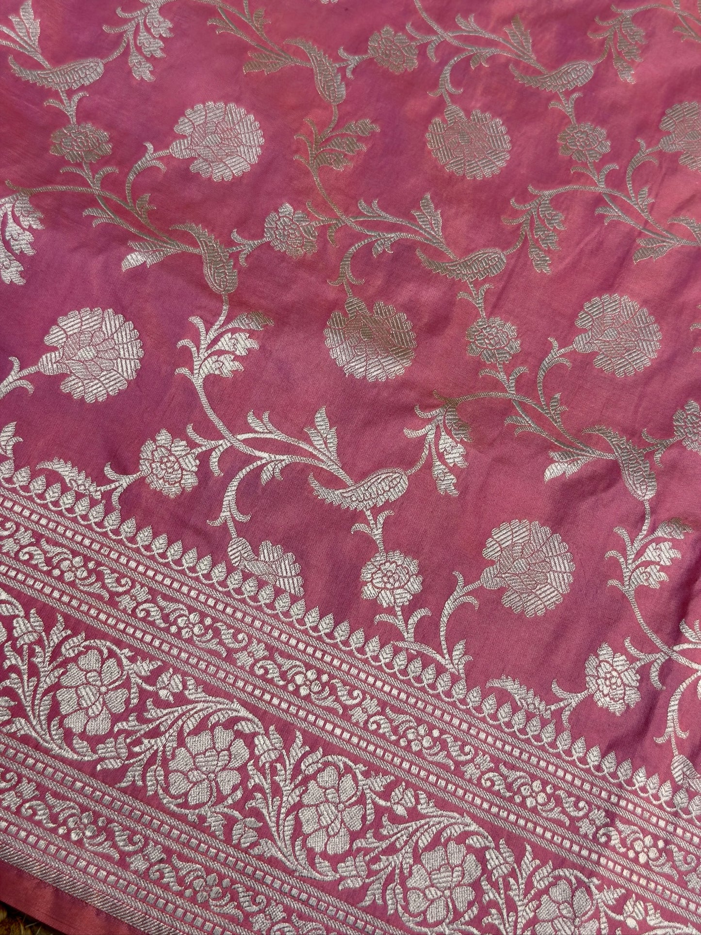 Blush Pink Banarasi Pure Katan Silk Saree | Pure Silk |Banarasi Katan Silk Saree
