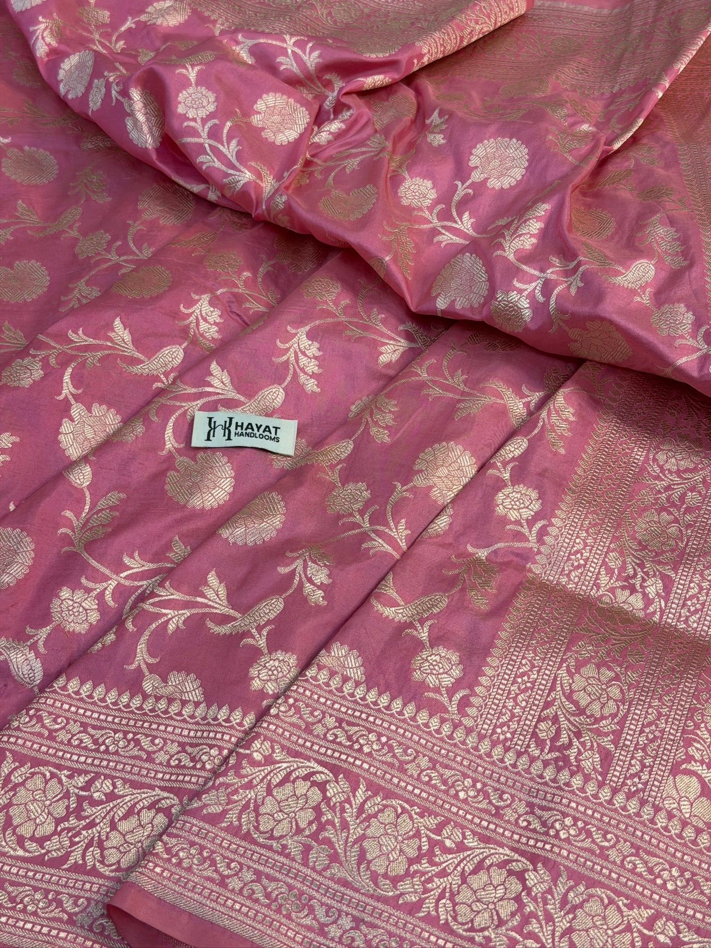 Blush Pink Banarasi Pure Katan Silk Saree | Pure Silk |Banarasi Katan Silk Saree