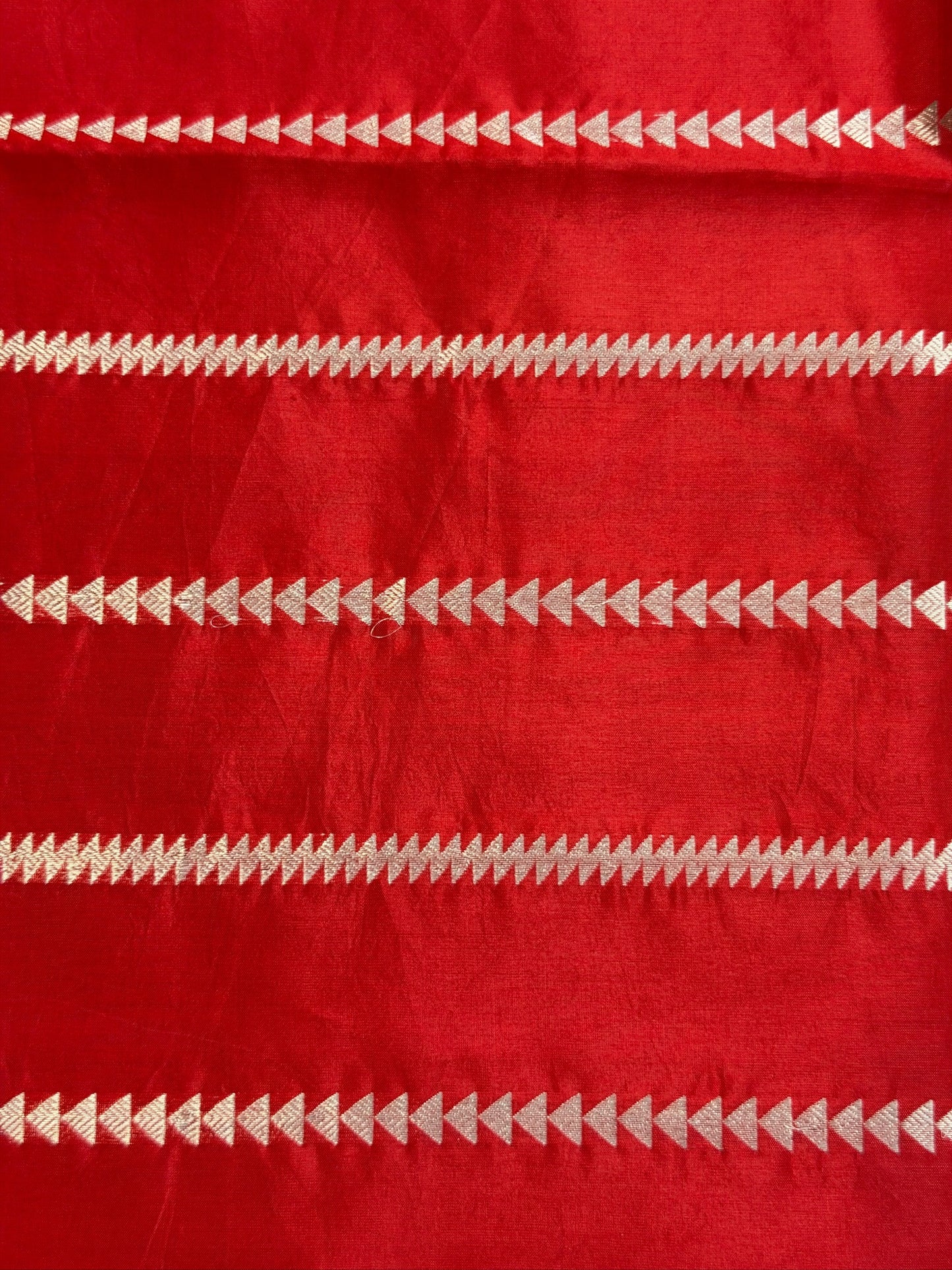 Red Pure Katan Silk Handwoven Saree