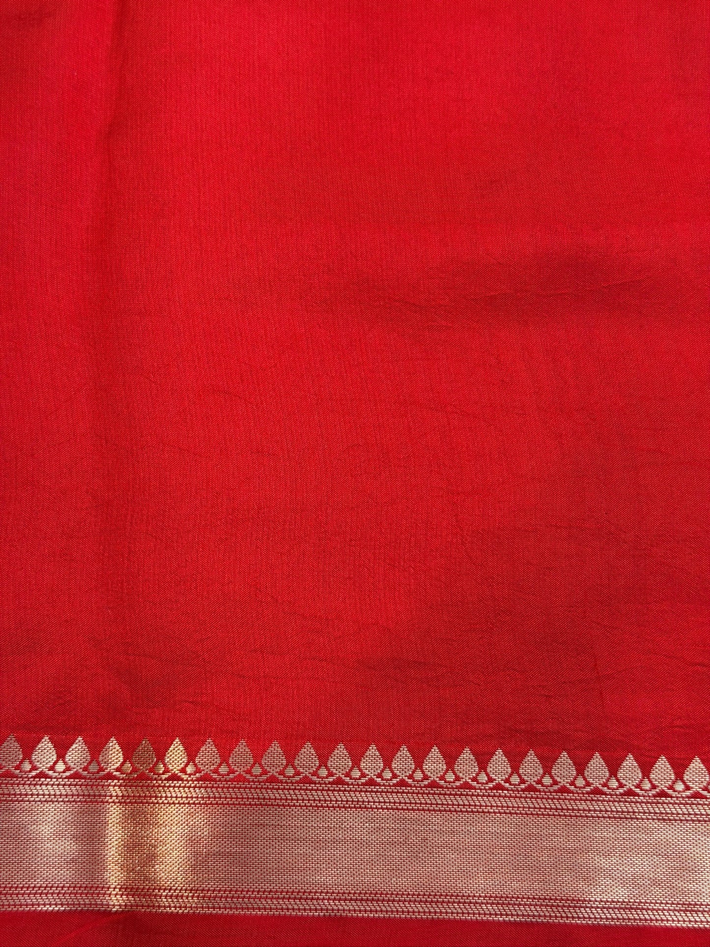 Red Pure Katan Silk Handwoven Saree