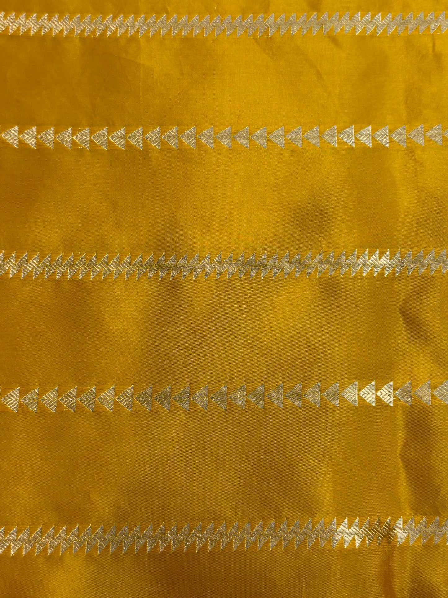 Yellow Pure Katan Silk Handwoven Saree