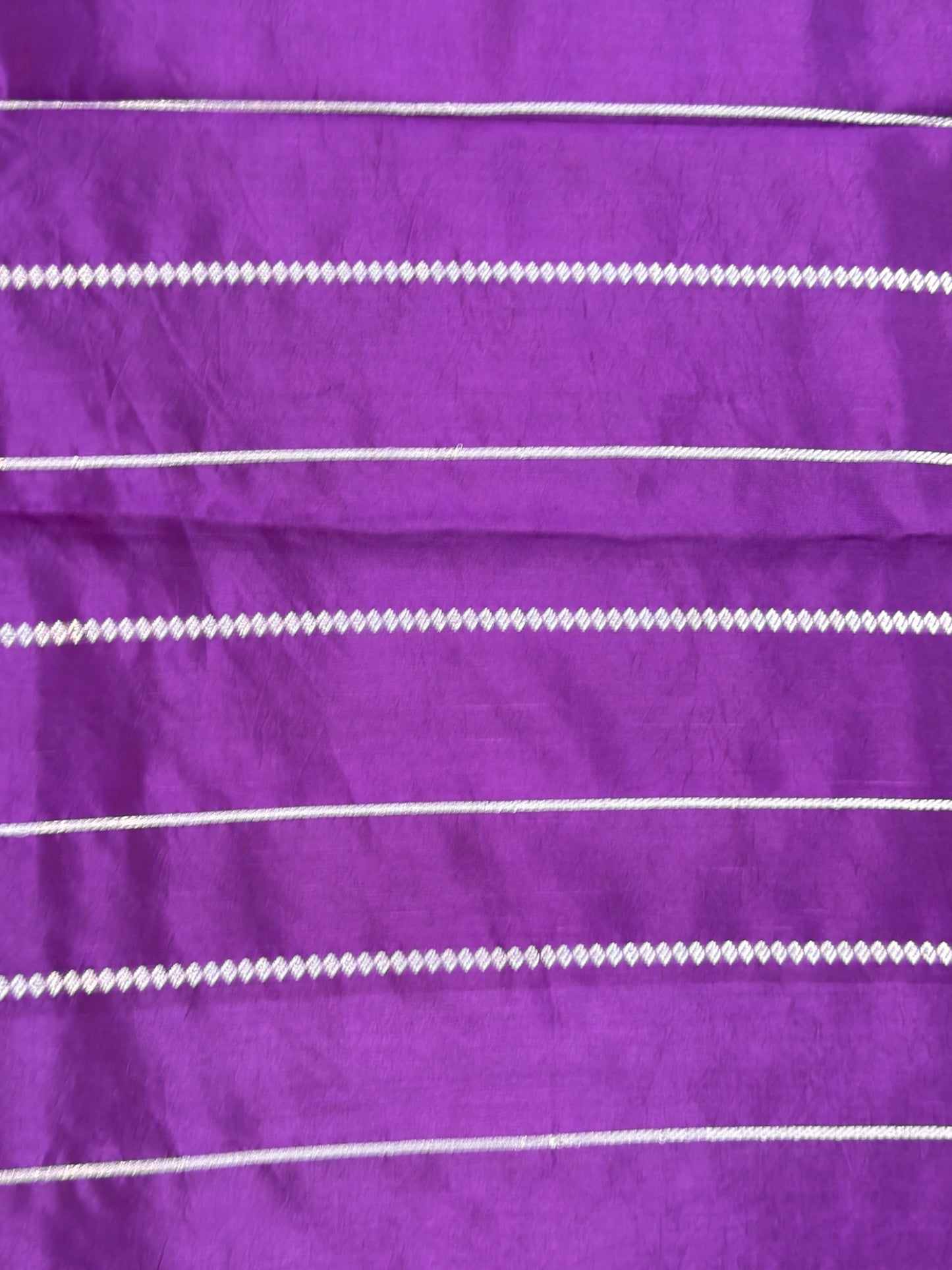 Purple Pure Katan Silk Handwoven Saree