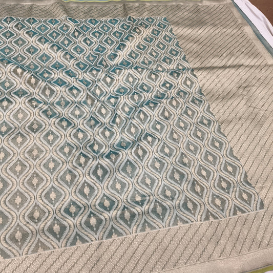 Pure Kora Tissue Handloom Banarasi Saree