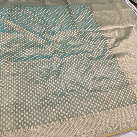 Pure Kora Tissue Handloom Banarasi Saree