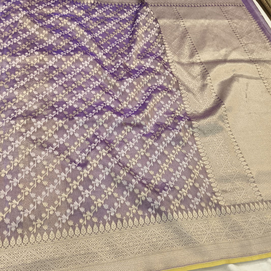 Pure Kora Tissue Handloom Banarasi Saree