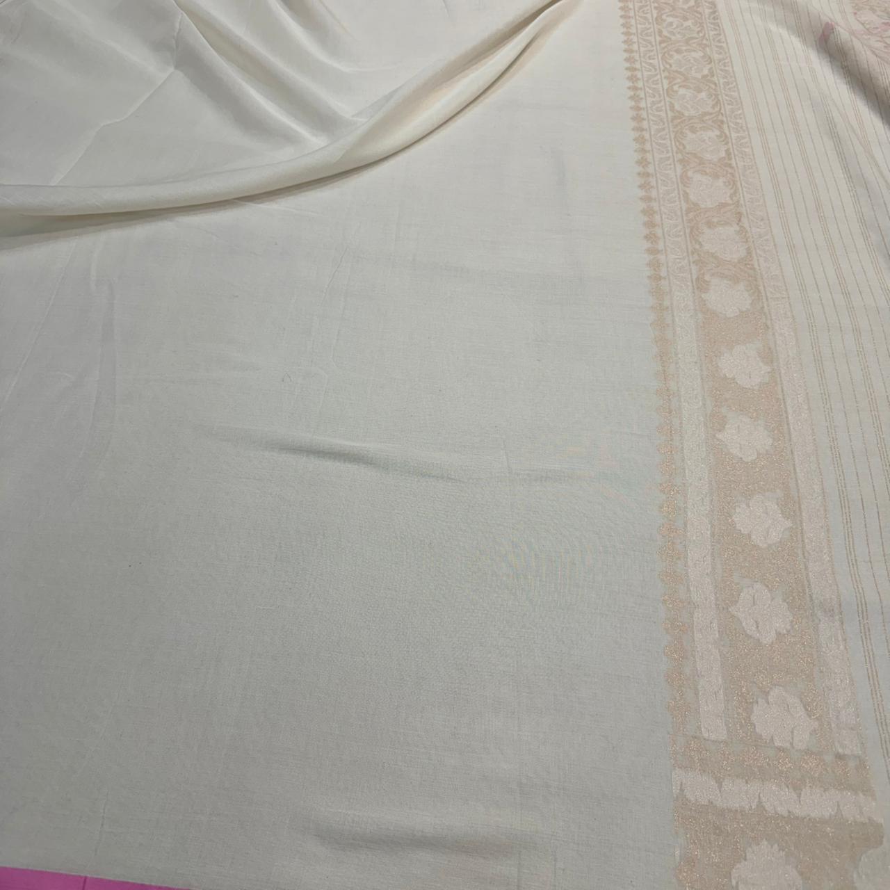 Pure Cotton Ektara Tilfi Cutwork Jamdani Banarasi Saree