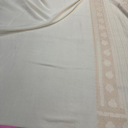 Pure Cotton Ektara Tilfi Cutwork Jamdani Banarasi Saree
