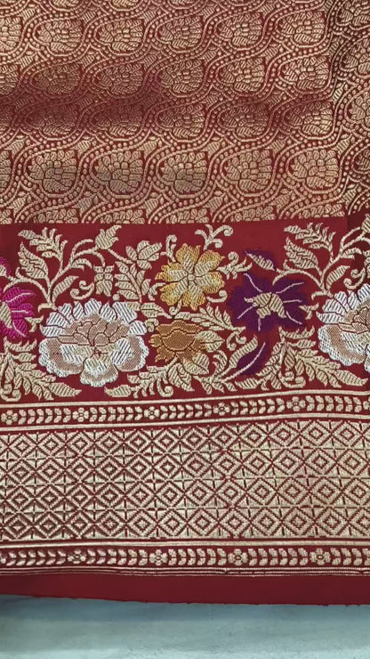 Pure Katan Silk Handvowen Exclusive Banarasi Saree