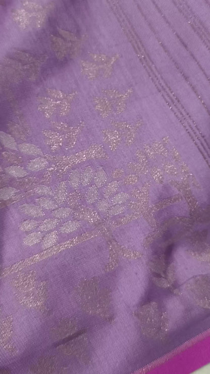 Pure Katan Silk Ektara Cutwork Jamdani Banarasi Saree