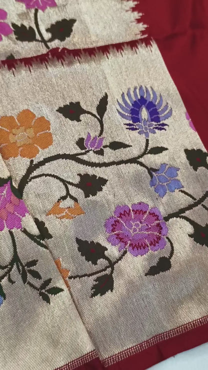 Pure Katan Silk Handwoven Banarasi Saree
