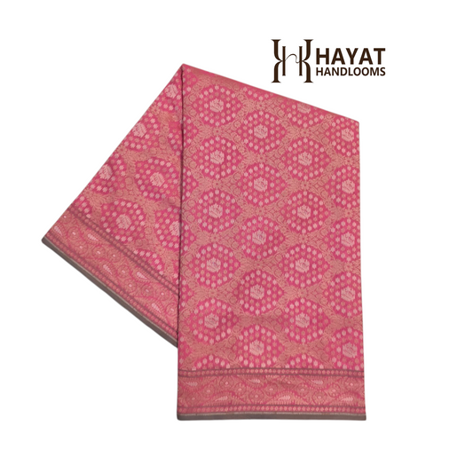 Pure Cotton Ektara Alfi Jamdani Cutwork Jaal Banarasi Saree