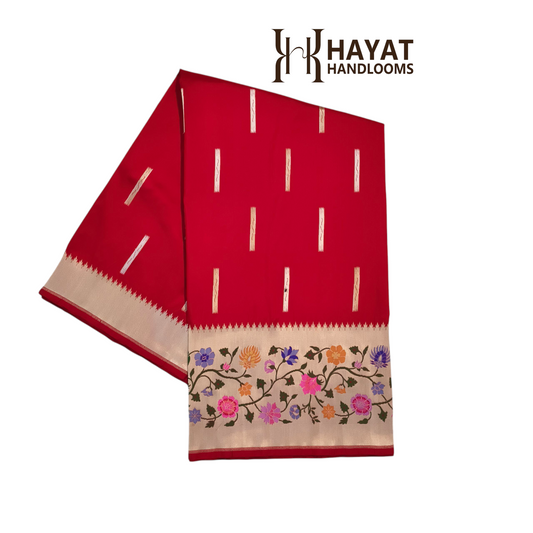 Pure Katan Silk Handwoven Banarasi Saree