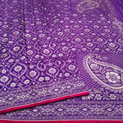 Pure Katan Silk Ektara Cutwork Jamdani Banarasi Saree