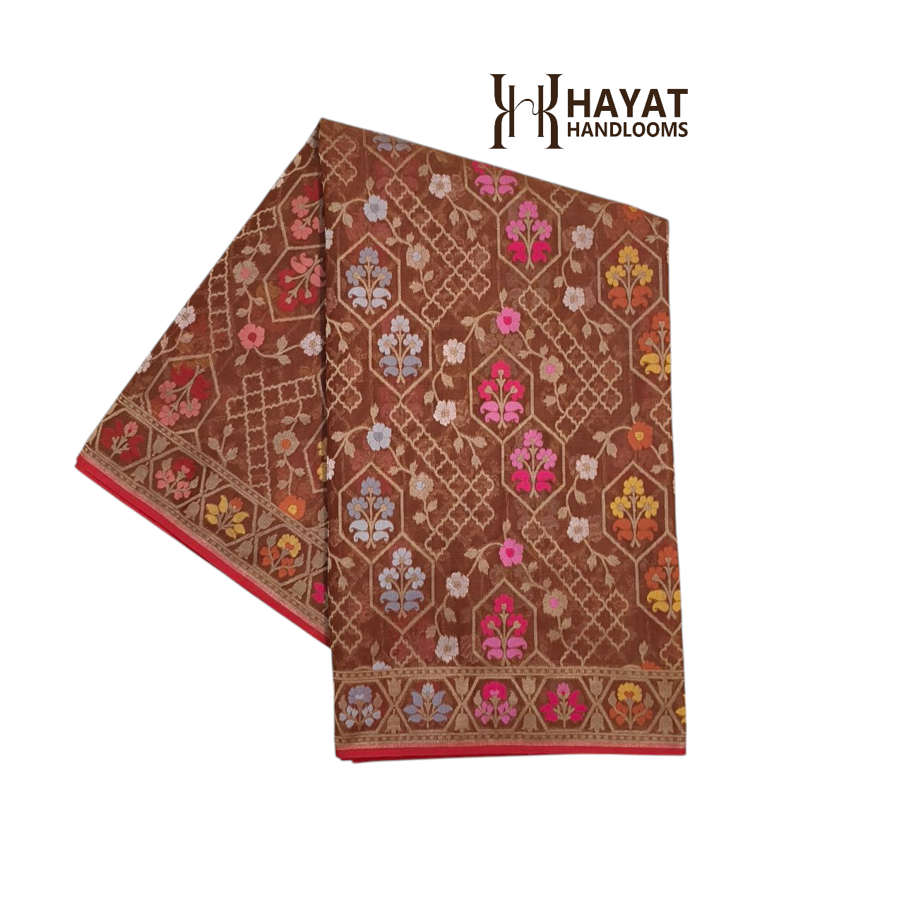 Pure Kora Silk Ektara Tilfi Cutwork Banarasi Saree