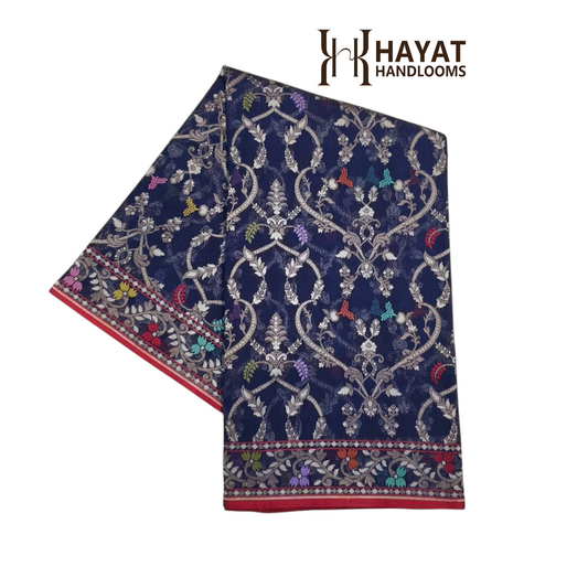 Pure Cotton Ektara Tilfi Jamdani Banarasi Saree