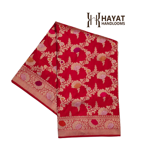 Pure Katan Silk Handwoven Banarasi Saree