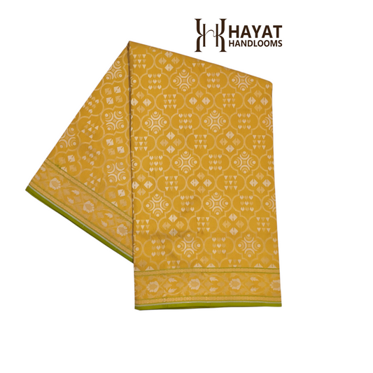 Pure Katan Silk Ektara Cutwork Jamdani Banarasi Saree