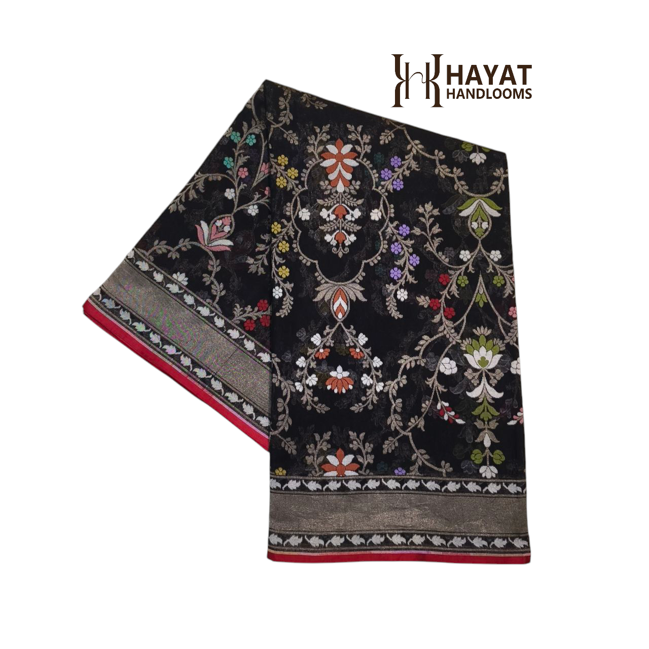 Pure Cotton Ektara Tilfi Jamdani Cutwork Banarasi Saree
