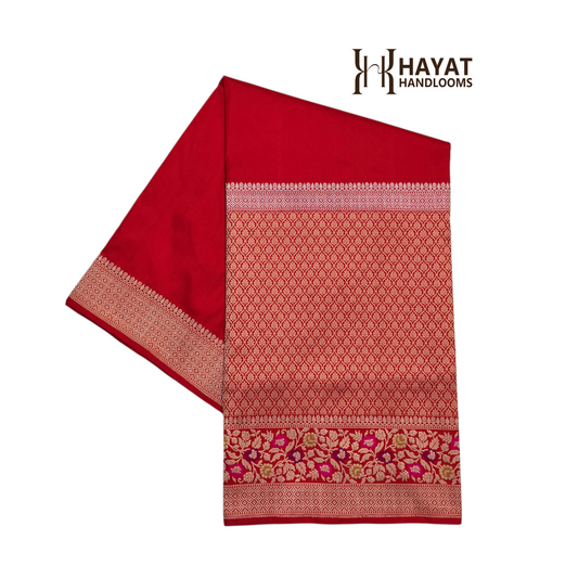 Pure katan silk handvowen banarasi saree