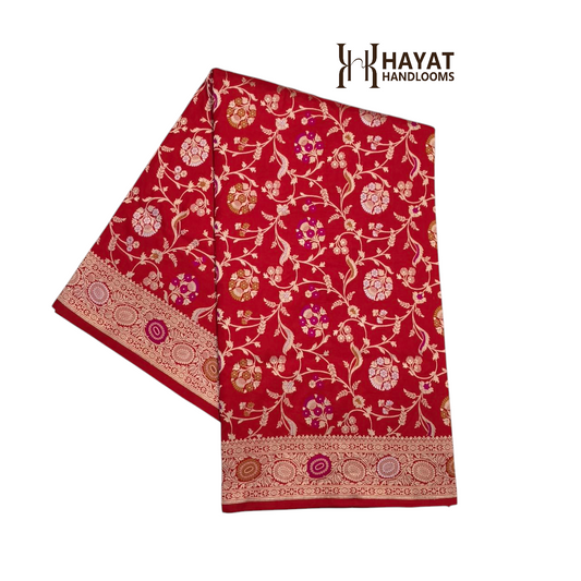 Pure Katan Silk Handloom Banarasi Saree