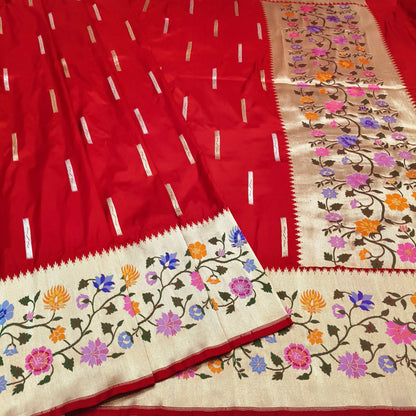 Pure Katan Silk Handwoven Banarasi Saree