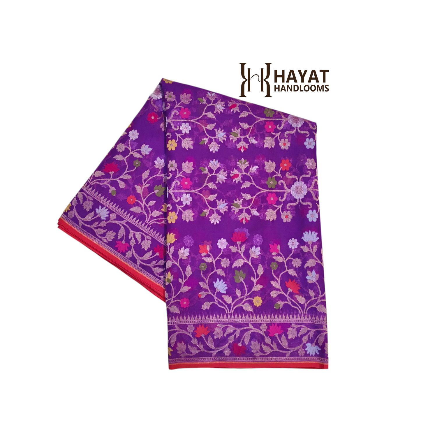 Pure Kora Silk Ektara Tilfi Cutwork Jamdani Banarasi Saree