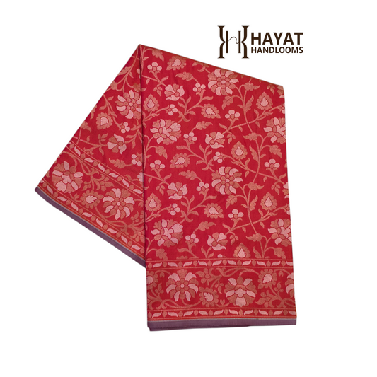 Pure Katan Silk Ektara Cutwork Jamdani Banarasi Saree