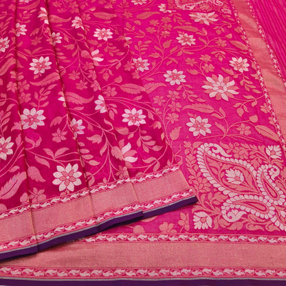 Pure Cotton Ektara Alfi Cutwork Jamdani Banarasi Saree