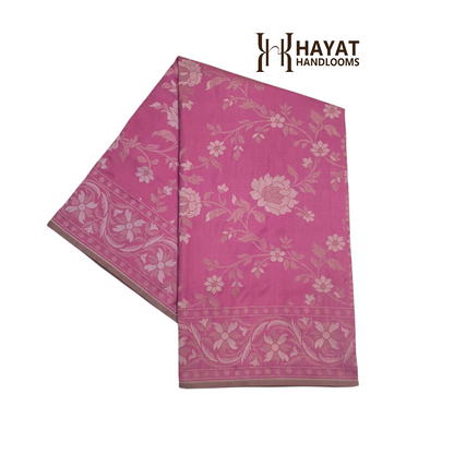 Pure Katan Silk Ektara Cutwork Jamdani Banarasi Saree
