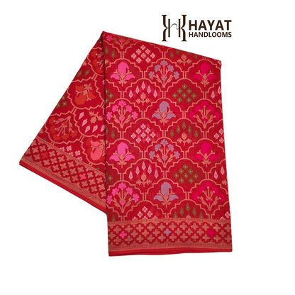 Pure Cotton Ektara Tilfi Cutwork Jamdani Banarasi Saree