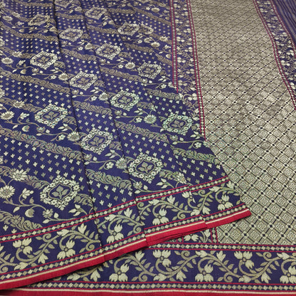 Pure Katan Silk Ektara Cutwork Jamdani Banarasi Saree
